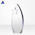 Ball Shaped Metal Award Stress Crystal Trophy Star